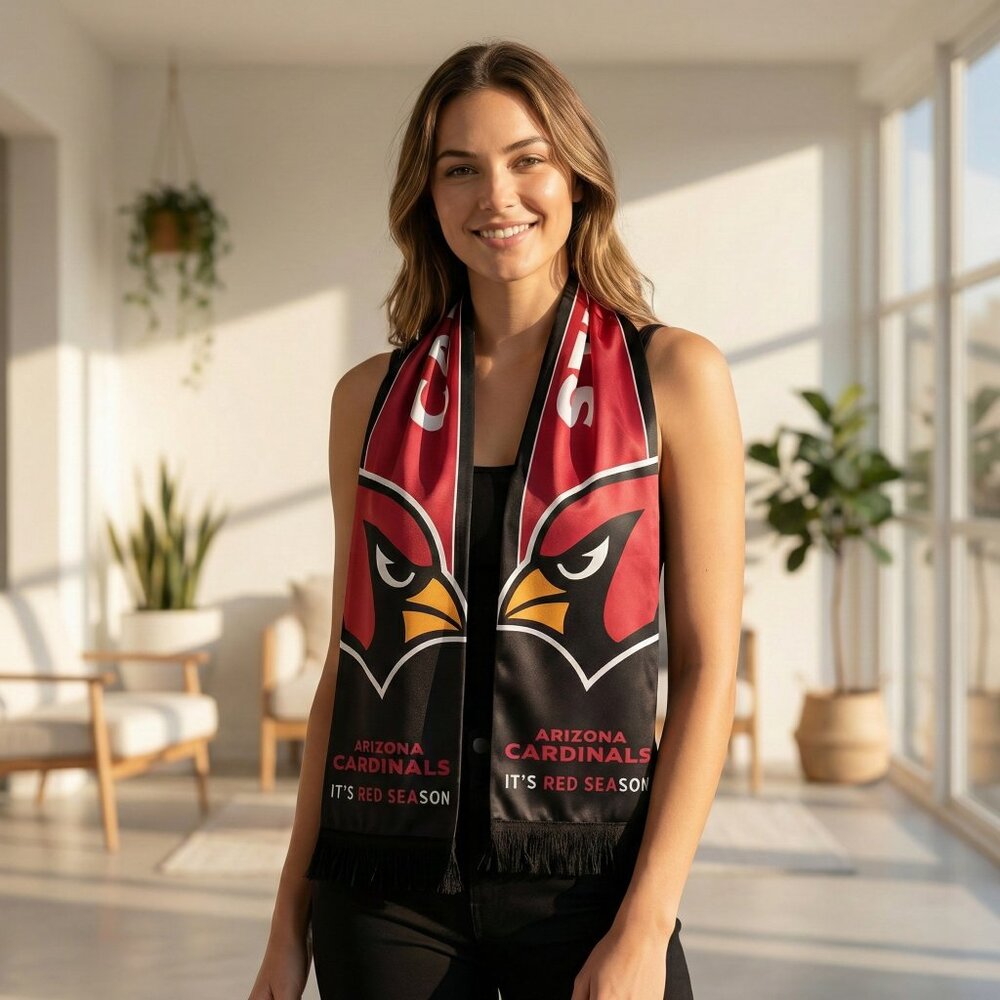 Arizona Cardinals NFL‎ Football Scarf It's Red Season Fan Gear